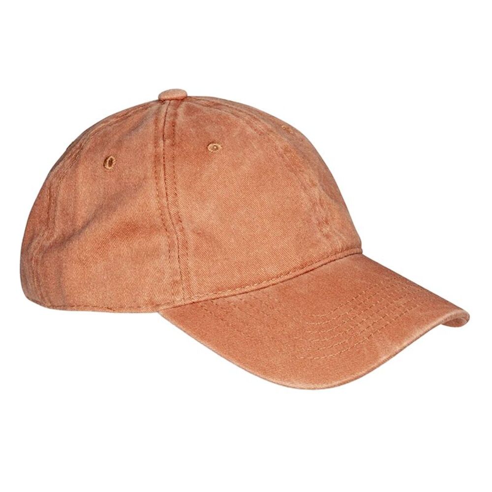 Result Headwear Core Cotton Baseball Cap / Vintage Orange